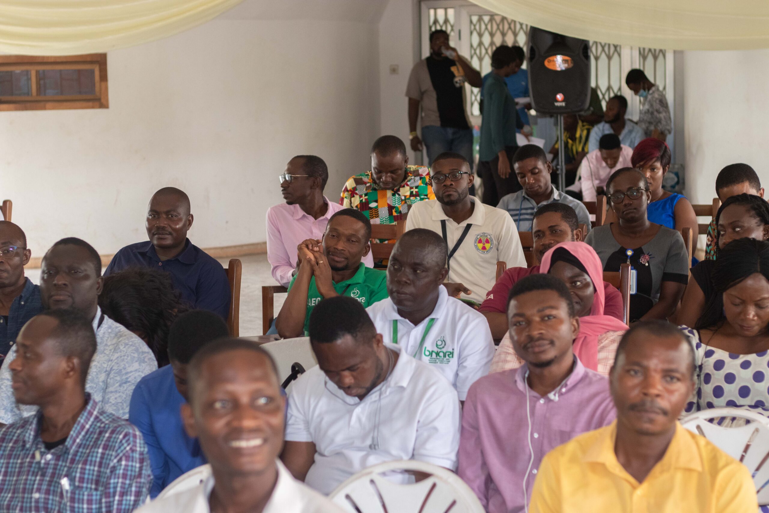 Cross-section of GAEC staff and guests at the launch of the Commission's Cassava Week Celebration